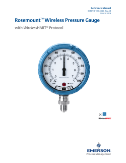 Rosemount Wireless Pressure Gauge with WirelessHART Protocol