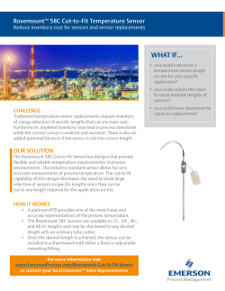 Rosemount 58C Cut-to-Fit Temperature Sensor