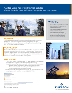 Guided Wave Radar Verification Service