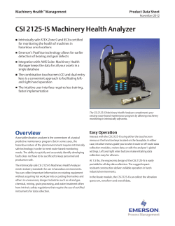 Intrinsically Safe Vibration Monitoring
