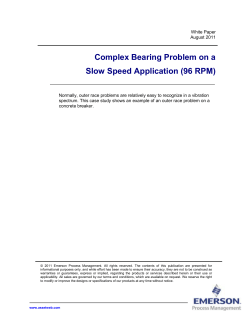 Complex Bearing Problem on a Slow Speed Application (96 RPM)