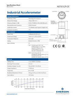 Industrial Accelerometer (A0761GP-EX)
