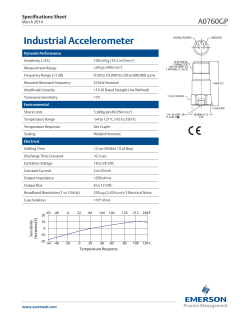 Industrial Accelerometer (A0760GP)
