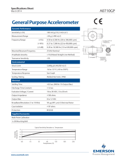 General Purpose Accelerometer (A0710GP)