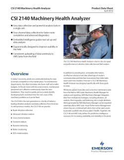 NEW! CSI 2140 Overview Data Sheet