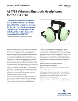 A647BT Wireless Bluetooth Headphones for the CSI 2140