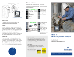 CSI 2140 Pocket Guide for Laser Shaft Alignment