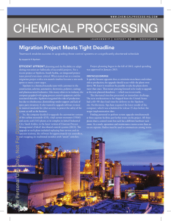 Integrated Project Team Successfully Upgraded Three Systems in Ten Weeks