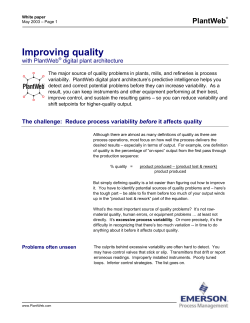 Improving Quality
