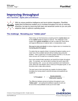 Improving Throughput
