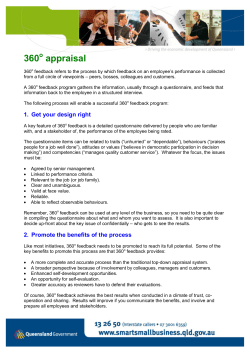 360 Degree Appraisal (PDF – 126kb)