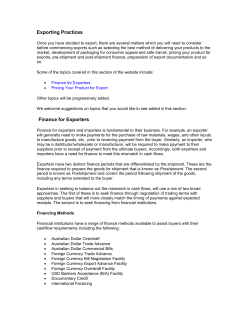 Exporting Practices (Word Doc – 104kb)