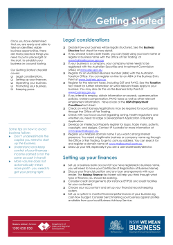 Getting Started (PDF &ndash; 107kb)