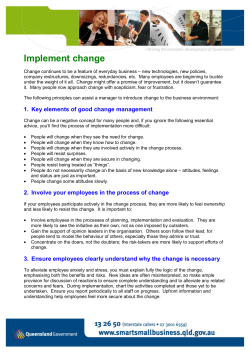 Implement Changes (PDF &ndash; 126kb)