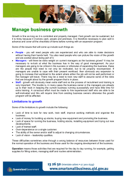 Manage Business Growth (PDF &ndash; 135kb)
