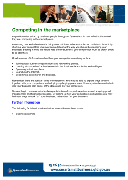 Competing In The Market Place (PDF &ndash; 115kb)
