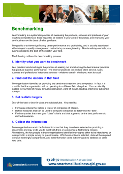 Benchmarking (PDF &ndash; 126kb)