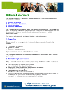 Balanced Scorecard (PDF &ndash; 126kb)