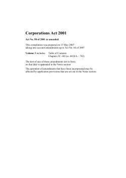 Corps. Act 2001 &ndash; Vol 03 (Word Doc &ndash; 1.10mb)