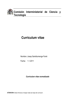 Curr&iacute;culum