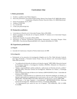 Curr&iacute;culum