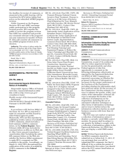 Published by EPA in Federal Register