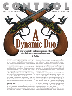 DVCs Linked to AMS Increase Valve Maintenance Success &raquo;