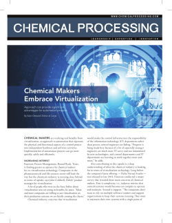 Chemical Makers Embrace Virtualization