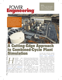 A Cutting-Edge Approach to Combined-Cycle Plant Simulation