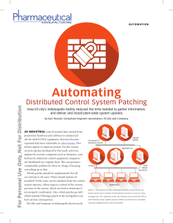 Automating Distributed Control System Patching