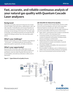Application Note: Natural Gas Purity Solutions