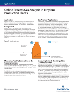 Application Note: Online Process Gas Analysis in Ethylene Production Plants