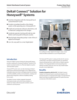 DeltaV Connect Solution for Honeywell Systems