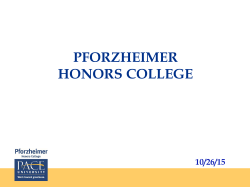 Honors Thesis Workshop Presentation