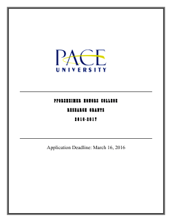 Thesis Grant Application 2016-2017