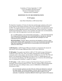 ATM Lower Atmosphere Research Section COV Update