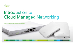 CIsco Meraki Solution Overview
