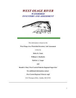 Osage River West Table of Contents