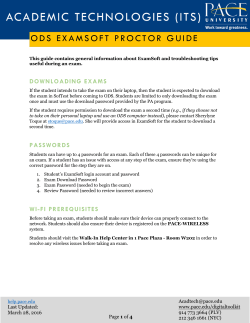 ODS Proctor Guide