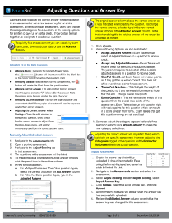Adjusting Questions and Answers