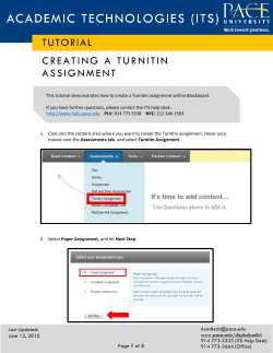 Creating a Turnitin