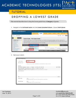 Dropping Lowest Grade