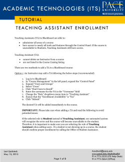 how to enroll a teaching assistant