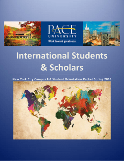 F-1 Orientation Packet - NYC