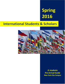 New York City Pre Arrival Guide for J-1 Students