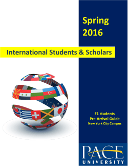 New York City Pre-Arrival Guide for F-1 Students