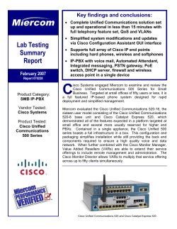 Miercom Lab 测试总结报告（英文）