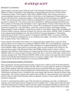Jacks Fork Watershed Water Quality