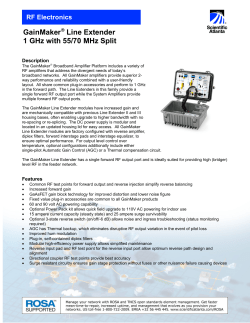 GainMaker 延长放大器 1 GHz ，55/70 MHz 分割 (英文)
