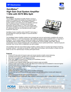 GainMaker 高增益二端口系统放大器 1 GHz，55/70 MHz 分割 (英文)